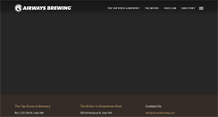 Desktop Screenshot of airwaysbrewing.com